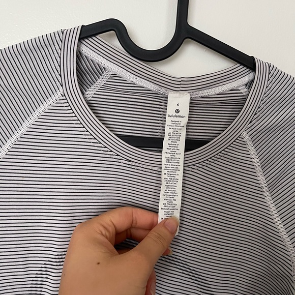 Lululemon Long Sleeve Striped Top - Picture 2 of 3